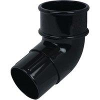 FloPlast 50mm Black MiniFlo Downpipe Offset Bend - 112.5