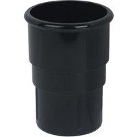 FloPlast 50mm Black MiniFlo Downpipe Pipe Socket