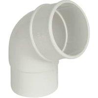 FloPlast 68mm White Round Downpipe Offset Bend - 112.5