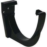 FloPlast 115mm Black Hi-Cap Half Round Gutter Fascia Bracket