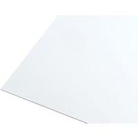 Rothley White Powder Coated Aluminium Metal Sheet - 250 mm x 500 mm x 0.80 mm