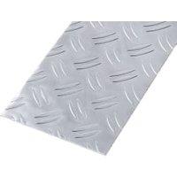 Rothley Checkerplate Aluminium Metal Sheet - 250 mm x 500 mm x 1.50 mm