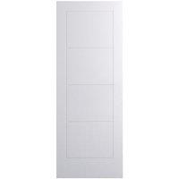 Wickes Exeter White Smooth Moulded 4 Panel FD30 Internal Fire Door - 1981 x 762mm