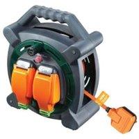 Masterplug 10A Weatherproof Garden Extension Cable Reel - 20m