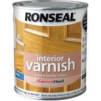 Ronseal Interior Satin Varnish - Light Oak - 750ml