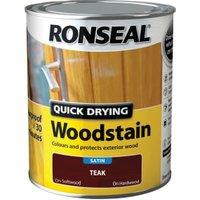 Ronseal Quick Drying Satin Woodstain - Satin - 750ml