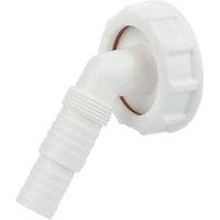 FloPlast THC41 White Overflow & Hose Connector - 40mm