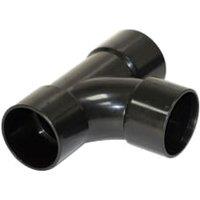 FloPlast WS23B Black Solvent Weld Waste 92.5 Equal Tee - 40mm