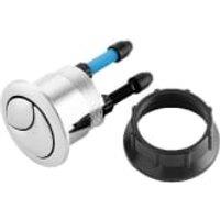 Wickes Dual Flush Toilet Cistern Replacement Push Button - Chrome