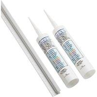 Wetwall Sealux Bottom Shower Tray Panel Transeal System - 2400mm