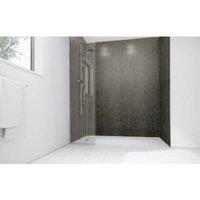 Mermaid Concrete Laminate 3 Sided Shower Panel Kit - 1200 x 900mm