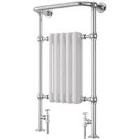 Towelrads Etiquette Designer Chrome/White Towel Radiator - 1510 x 510mm