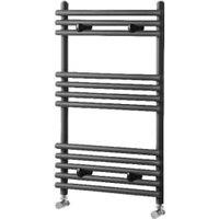 Towelrads Liquid Round Tube Anthracite Heated Towel Rail Radiator - 1500 x 500mm