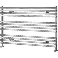 Towelrads Liquid Round Horizontal Designer Chrome Towel Radiator - 600 x 1000mm