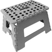 Wickes Plastic Folding Step Stool Grey
