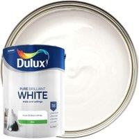 Dulux Silk Emulsion Paint - Pure Brilliant White - 5L