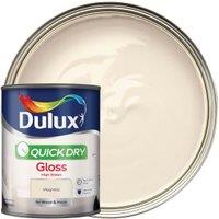 Dulux Quick Dry Gloss Paint - Magnolia - 750ml