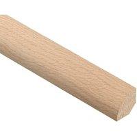 Wickes White Oak Quadrant Moulding - 12 x 12 x 2400mm