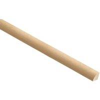Wickes White Oak Quadrant Moulding - 18 x 18 x 2400mm