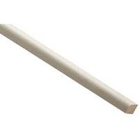 Wickes Primed White Glass Bead Moulding - 10 x 15 x 2400mm