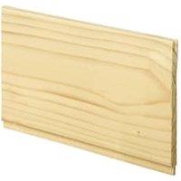 Wickes V-Jointed Traditional Softwood Cladding - 8 x 94 x 1800mm - Pack of 5