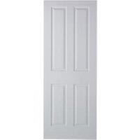 Wickes Chester White Grained Moulded 4 Panel FD30 Internal Fire Door - 2040 x 926mm