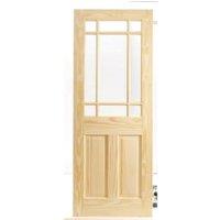 Wickes Truro Glazed Clear Pine 2 Panel Internal Door - 1981 x 838mm