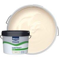 Wickes Trade Contract Silk Emulsion Paint - Magnolia - 10L