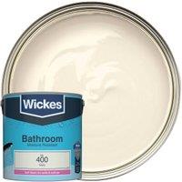 Wickes Bathroom Soft Sheen Emulsion Paint - Ivory No.400 - 2.5L