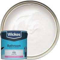 Wickes Bathroom Soft Sheen Emulsion Paint - Powder Grey No.140 - 2.5L