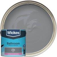 Wickes Bathroom Soft Sheen Emulsion Paint - Slate No.235 - 2.5L