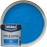 Wickes Vinyl Matt Emulsion Paint - Brilliant Blue No.955 - 2.5L