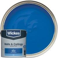 Wickes Vinyl Matt Emulsion Paint - Royal Sapphire No.950 - 2.5L