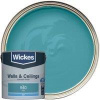 Wickes Vinyl Matt Emulsion Paint - Teal No.940 - 2.5L