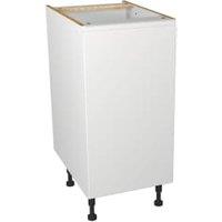 Wickes Madison White Gloss Handleless Base Unit - 400mm