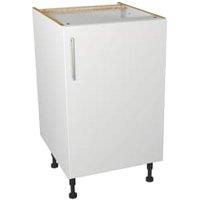 Wickes Orlando White Slab Base Unit - 500mm
