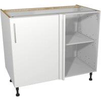 Wickes Orlando White Slab Corner Base Unit - 1000mm