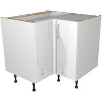 Wickes Orlando White Slab Corner Base Unit - 925mm