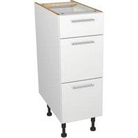 Wickes Orlando White Slab Drawer Unit - 300mm