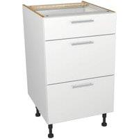 Wickes Orlando White Slab Drawer Unit - 500mm