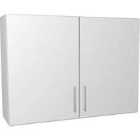 Wickes Orlando White Slab Wall Unit - 1000mm
