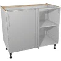 Wickes Orlando Grey Slab Corner Base Unit - 1000mm