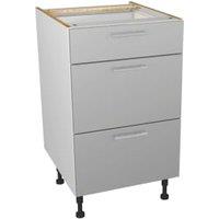 Wickes Orlando Grey Slab Drawer Unit - 500mm