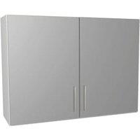 Wickes Orlando Grey Slab Wall Unit - 1000mm