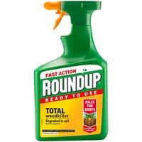 Roundup Fast Action Weed Killer - 1L - Covers 30m - Kills in 1 -2 Days