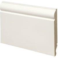 Wickes Dual PurposeTorus / Ogee Primed MDF Skirting - 18 x 144 x 3600mm