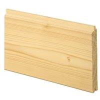 Wickes V-jointed General Purpose Spruce Cladding - 14 x 94 x 3000mm
