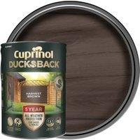 Cuprinol 5 Year Ducksback Matt Shed & Fence Treatment - Harvest Brown 5L