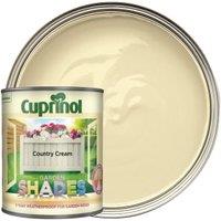 Cuprinol Garden Shades Matt Wood Treatment - Country Cream - 1L
