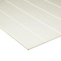 Wickes Easy to Fit White Medium Density Fibreboard (MDF) Primed Beaded Panel - 6x607x1829mm